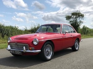 1969 MGC GT Manual Overdrive. Tartan Red with Black Leather  SOLD
