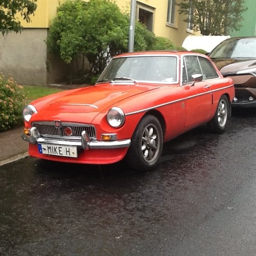 1968 MGC GT Manual +OD, Flame Red For Sale