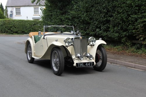 1949 MG TC - 1 owner 46 years, 650 miles since rebuild SOLD