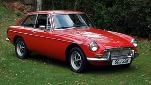 1974 MGB GT COUPE CHROME BUMPERS AND OVERDRIVE For Sale