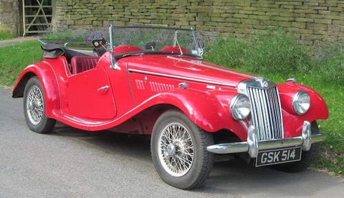 1955 MG MIDGET TF 1500 ROADSTER For Sale by Auction