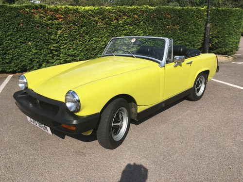 1975 MG Miidget in citron yellow . Lovely car pls see. For Sale