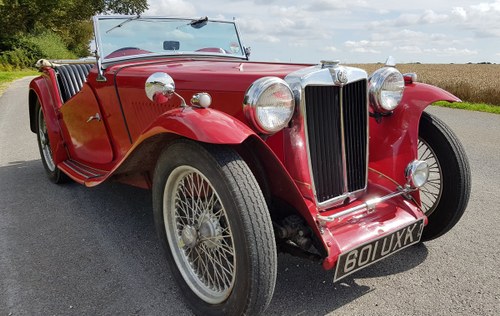 1948  MG TC Good honest unrestored driving example For Sale
