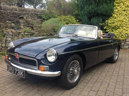 1972 MGB Roadster, Chrome Bumper For Sale