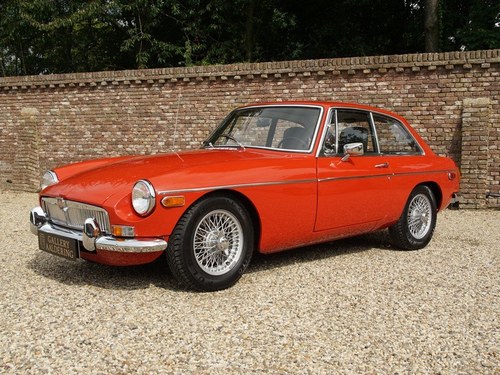 1973 MG B GT restored condition, well documented, original LHD For Sale