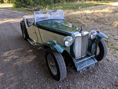 1949 MG TC Rolling Restoration Numbers Matching UK Car SOLD