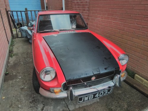 1971 MG BGT For restoration For Sale