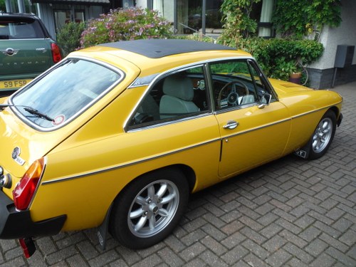 1979 MGB GT Beautiful Solid Car in Inca Yellow For Sale