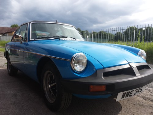 1978 MG-B GT  Pageant Blue SOLD