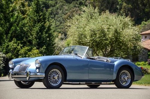 1959 MG MGA Roadster clean solid Blue driver LHD  $33.9k For Sale