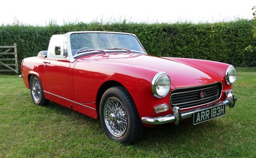 1970 MG Midget, 1293 cc.  For Sale by Auction