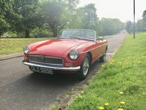1967 MGB Roadster in red with wire wheels SOLD
