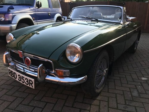 1976 Mgb roadster, a very sound solid mg For Sale