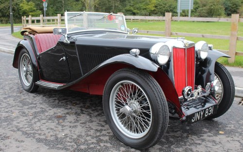 1949 MGTC 1250 cc XPAG Engine , 4 Former keepers UK Car VENDU