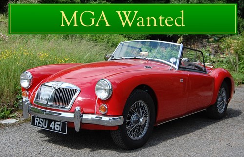 MGA WANTED, CLASSIC CARS WANTED, IMMEDIATE PAYMENT