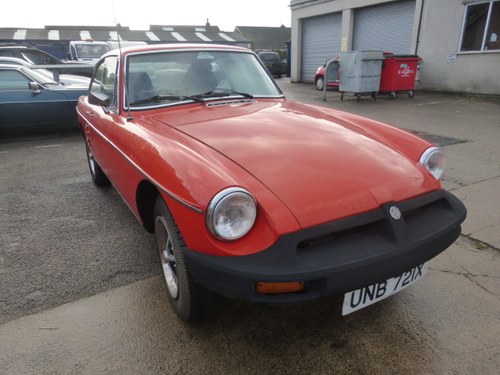 1981 MGB GT One owner, very sound car. For Sale
