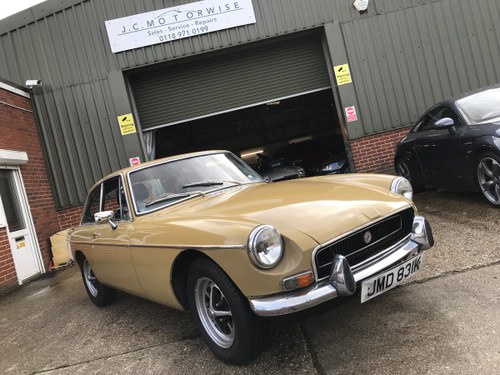1972 MG B GT FOR RESTORATION  -  ONE OWNER FROM NEW For Sale