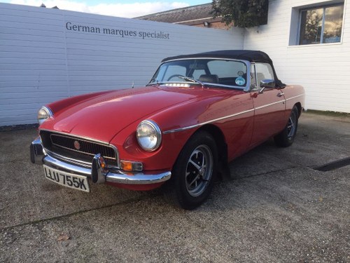 1972 MGB Roadster Excellent original condition. For Sale