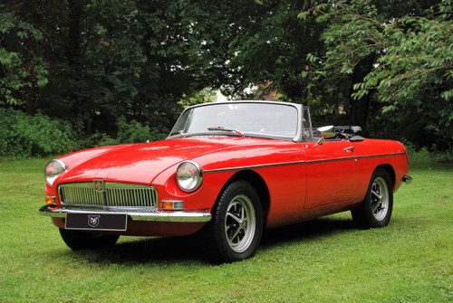 1973 MGB Roadster in Red with Black trim excellent condition SOLD