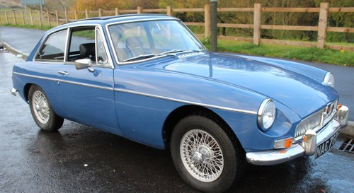 1967 MGB GT MK1 With Overdrive , Wire Wheels Webasto Roof VERKOCHT