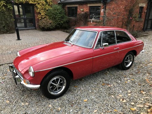 1972 MG B GT  Chrome Bumpers, Overdrive For Sale