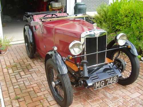 MG Midget M Type 1930 - To be auctioned 31-01-20 For Sale by Auction