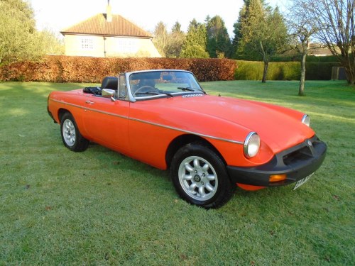 1980 MGB Roadster with Overdrive  SOLD