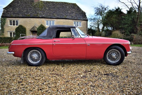 1967 MG B Roadster with Overdrive SOLD