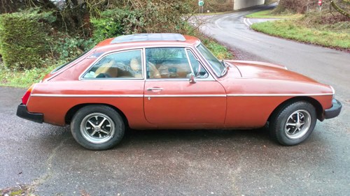 1978 MGB GT registered as historic but with new MOT SOLD