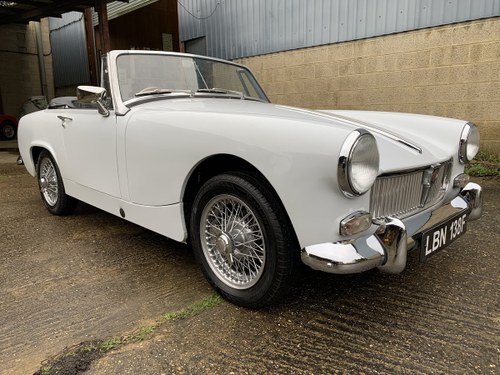 1968 1868/F MG Midget MkIII in White Fully Restored. For Sale