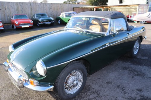 1972 MGB HERITAGE SHELL IN BRG, SOLD