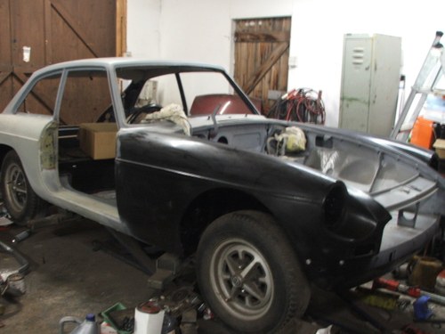 1971 MGB GT project ,new Heritage panels ,ready for paint SOLD