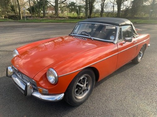 **REMAINS AVAILABLE** 1972 MG B Roadster For Sale by Auction