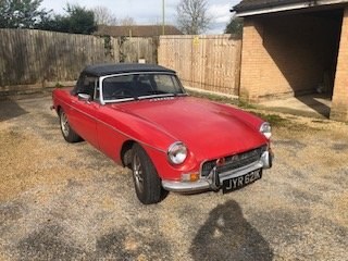 1971 MGB Roadster chrome bumper For Sale