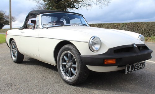 1981 MGB Roadster With Overdrive  53,000 miles  SOLD