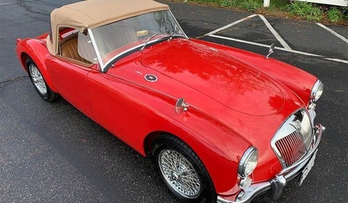 1960 MG MGA Roaster Convertible Full Restored Red LHD $27k For Sale