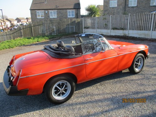 1979 MGB roadster 37k miles ,solid & stunning SOLD