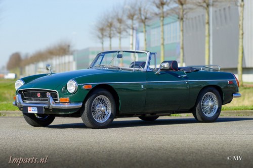 Very nice MGB Roadster (LHD) 1971 For Sale