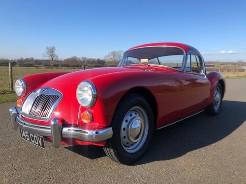 1961 Mk 1 MGA 1600 Coupe in chariot red with matching red in In vendita