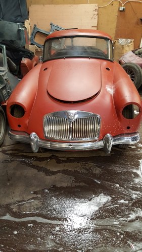 1958 Mga rare car with wire wheels restoration project For Sale