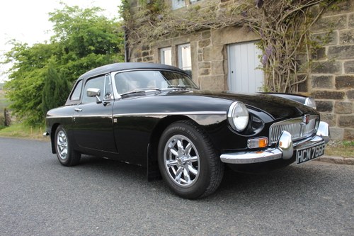 1968 MGB Roadster With Overdrive , Original factory black SOLD
