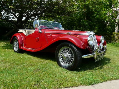 1953 MG TF ORIGINAL RIGHT HAND DRIVE, MATCHING NUMBERS For Sale