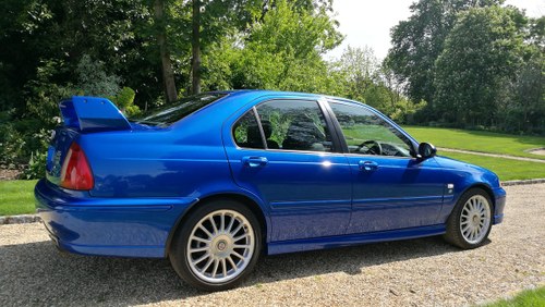 2002 MG ZS180 2.5 V6 Manual Saloon in Trophy Blue. Mint For Sale