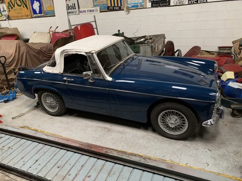 MG Midget for sale 1967/F MkIII 1275cc in Basilica Blue For Sale