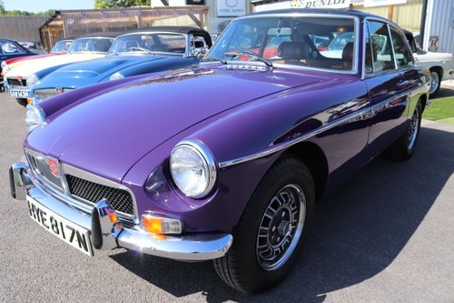 1974 Factory MGB GT V8 in Aconite, 34000 miles from new VENDUTO