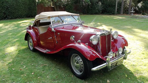 1952 MGTD 1250 SPORTS CONVERTIBLE TOURER SOLD