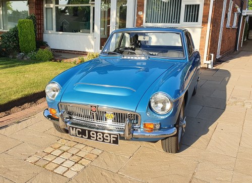 1968 MGC GT in Riviera Blue with only 3 former keepers. For Sale