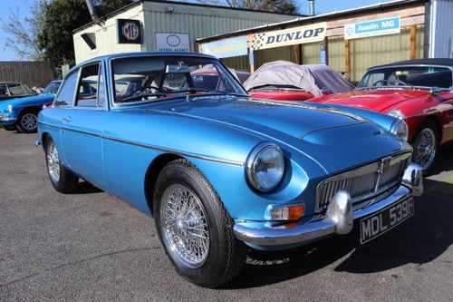1968 MGC GT in Riviera Silver Blue, Show standard repaint SOLD