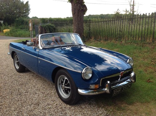1972 MGB Roadster manual with overdrive SOLD