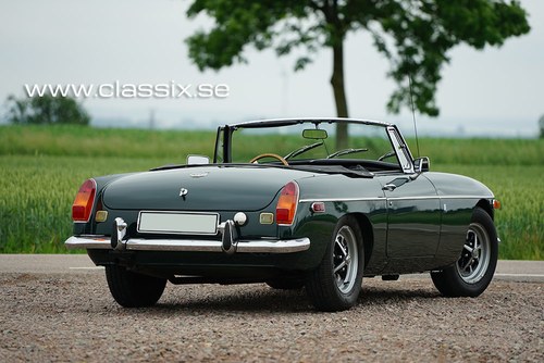 1972 Very nice MGB LHD with 55.000 miles SOLD